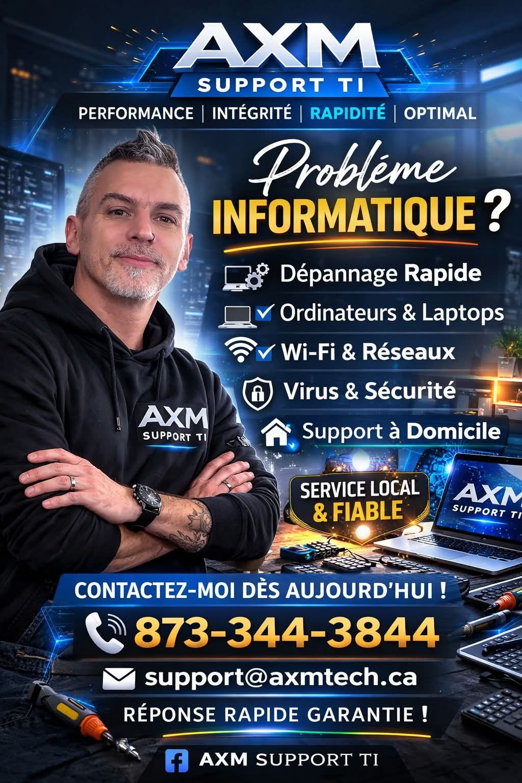 AXM Support TI - dépannage rapide